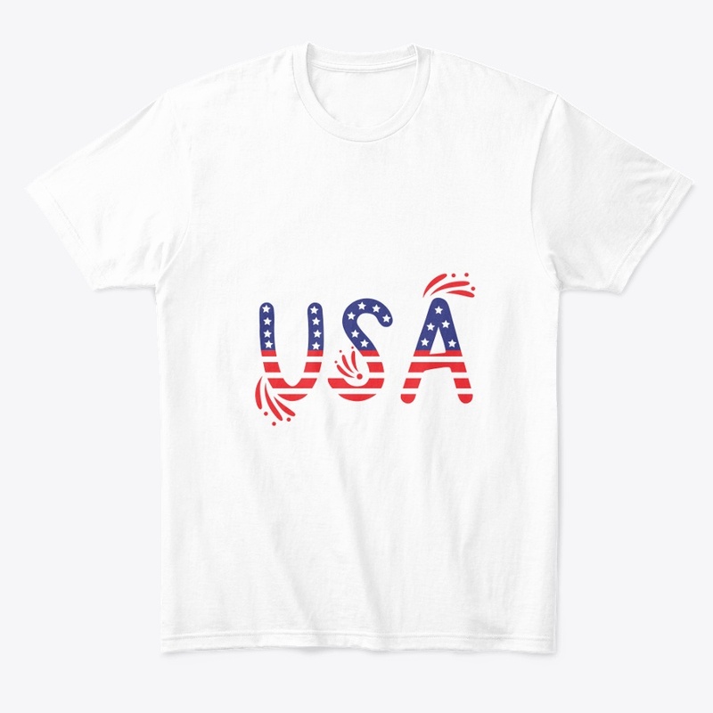 'USA' PRINTED T-SHIRT