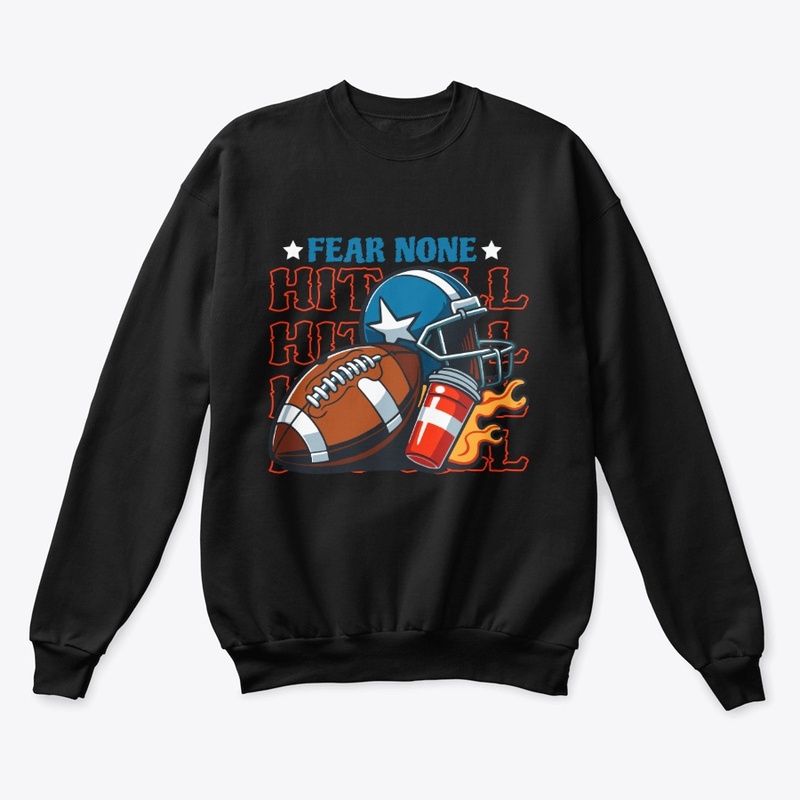 Football Helmet Fire Burst