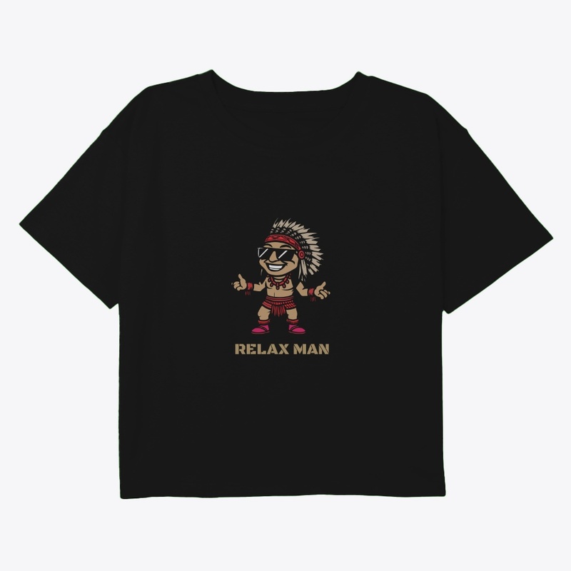 relax man cartoon 