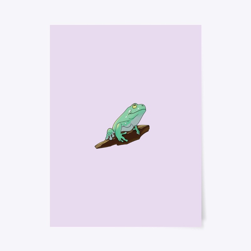 Linguine Whites Tree Frog Poster