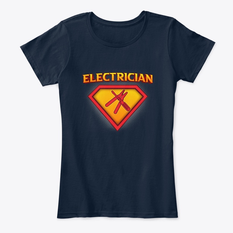 Cool Superhero Electrician Life