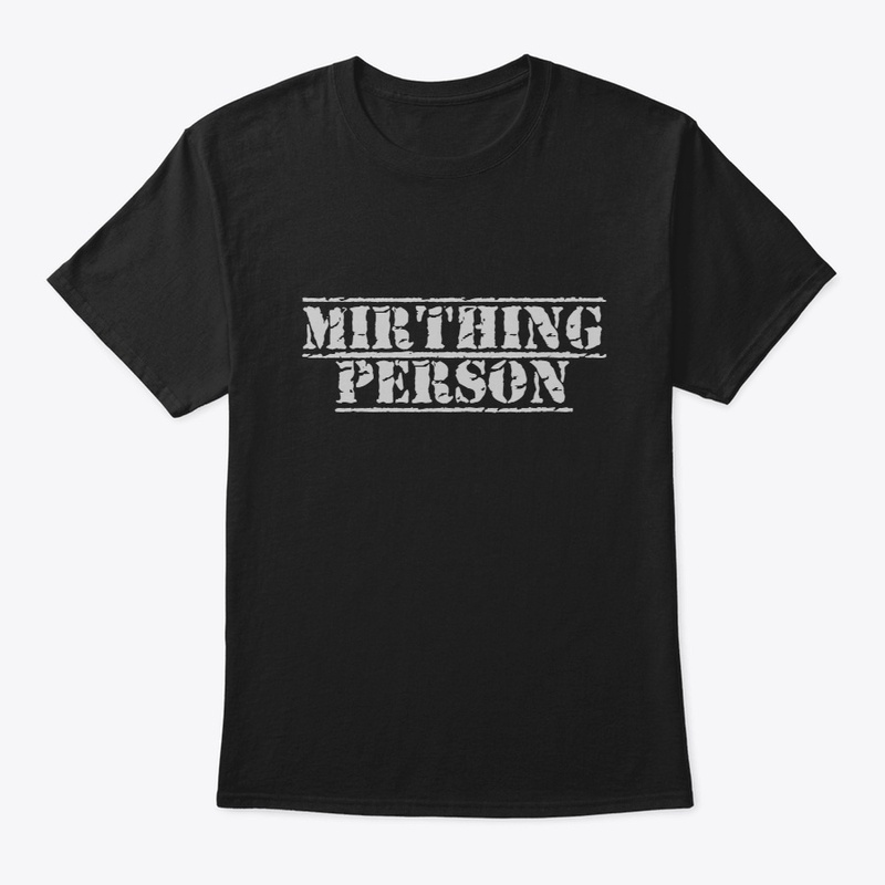 Mirthing Person stencil
