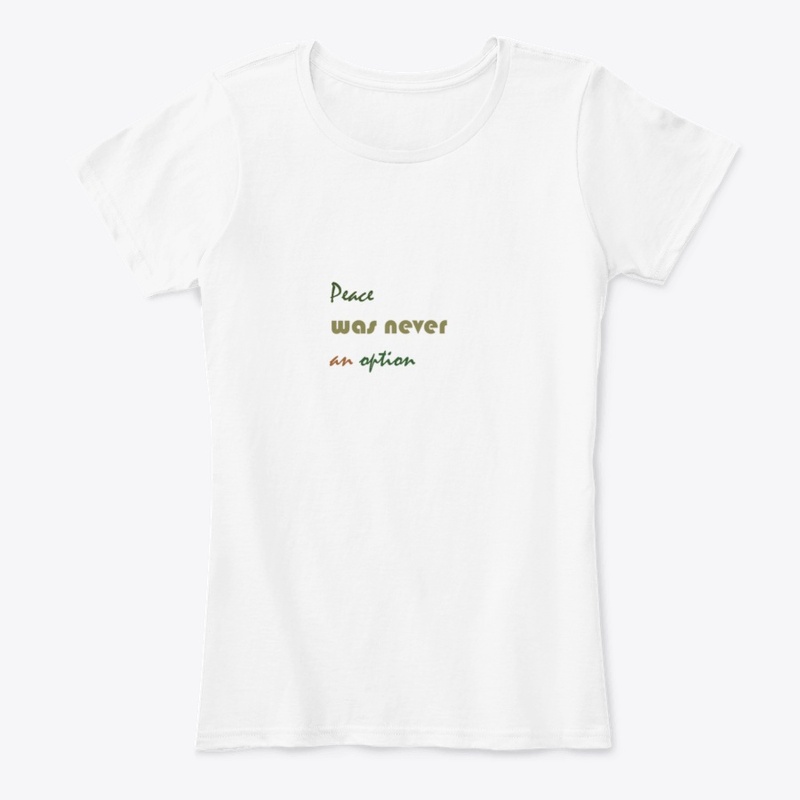 peace was never an option glass.