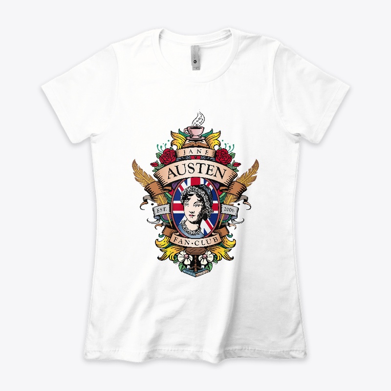 Jane Austen Fan Club Crest Womens Tee 