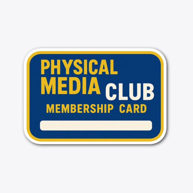 Physical Media Club Membership Card