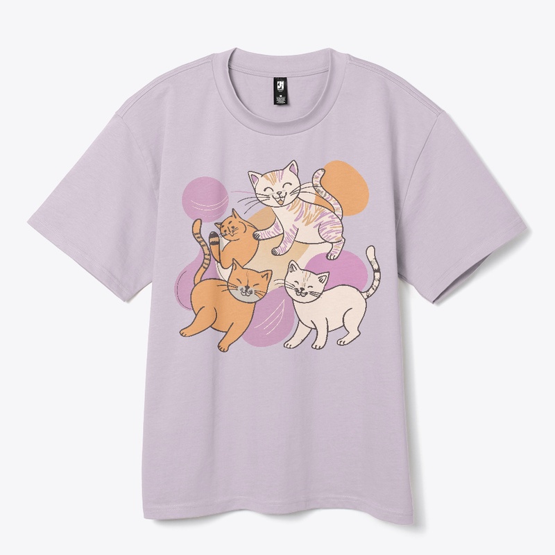 Joyful t shirt for cat lover.