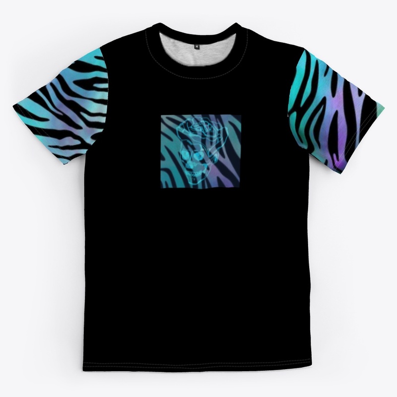 Zebra print and skull