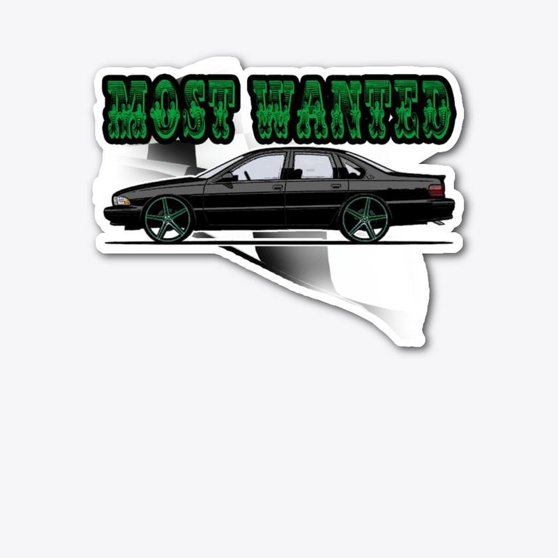 94-96 Impala Most Wanted Race Flag Green