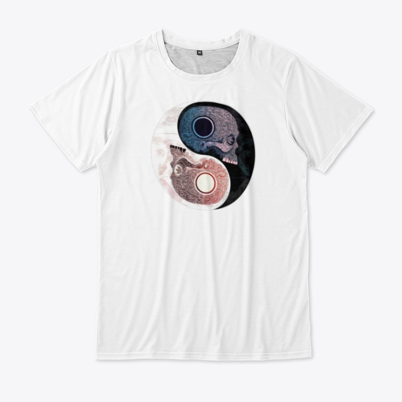 White and Black Skull