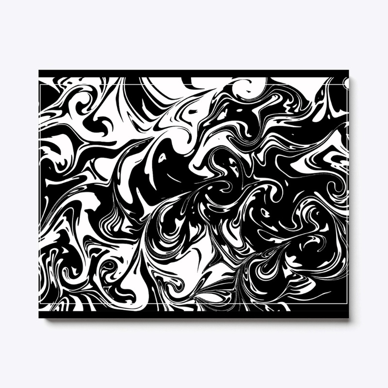 Black fluid pattern 