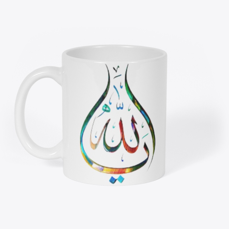 Colorfull Allah Desin On Tshirt