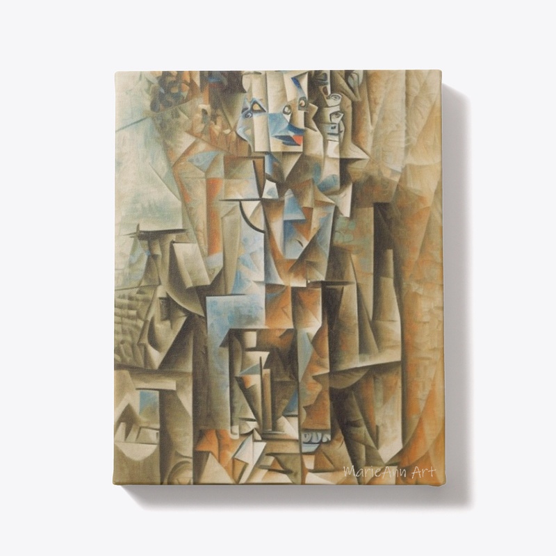 Man with a guitar, art by MarieAnn