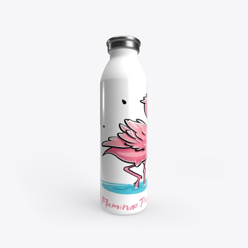 Pink Flamingo in Water Design