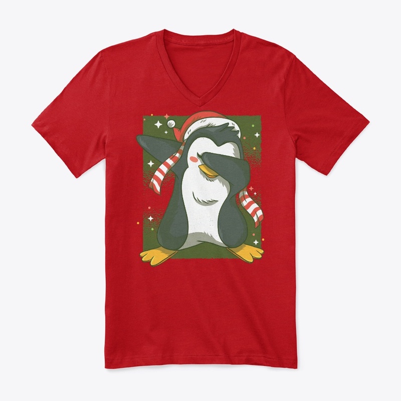 Christmas Dabbing Penguin