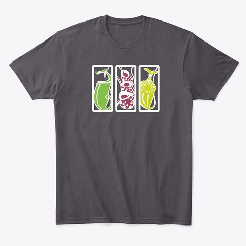 Nepenthes   Mix  Heathered Charcoal  T-Shirt Front