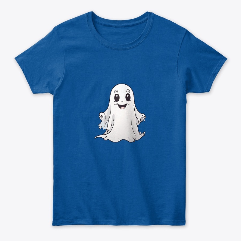 Cute little ghost with unsettling