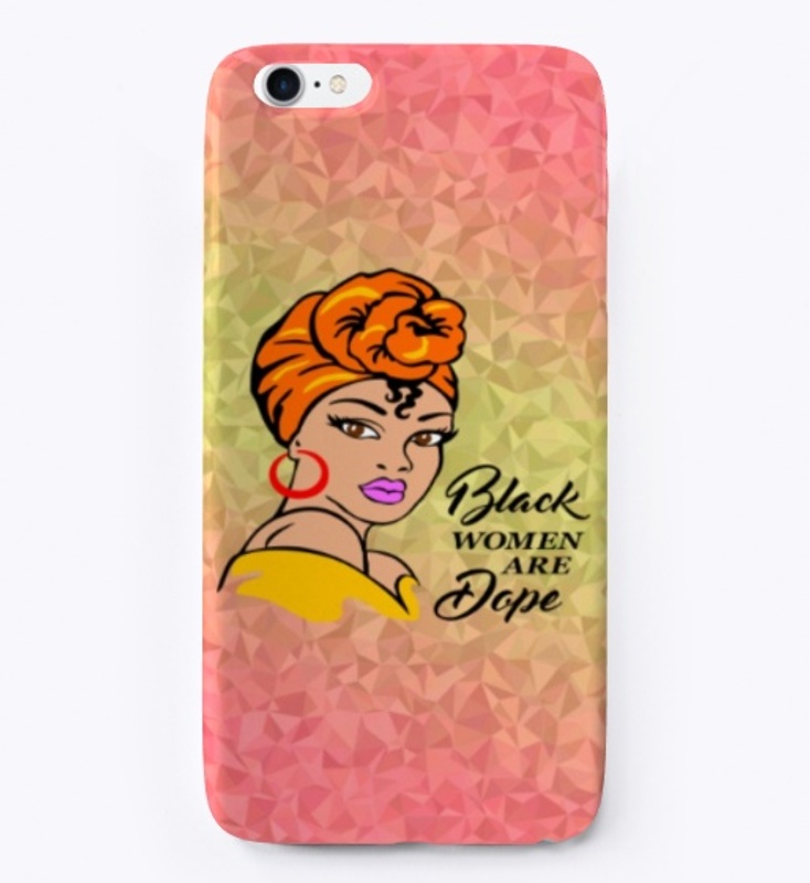 Black Women Cell Phone Case