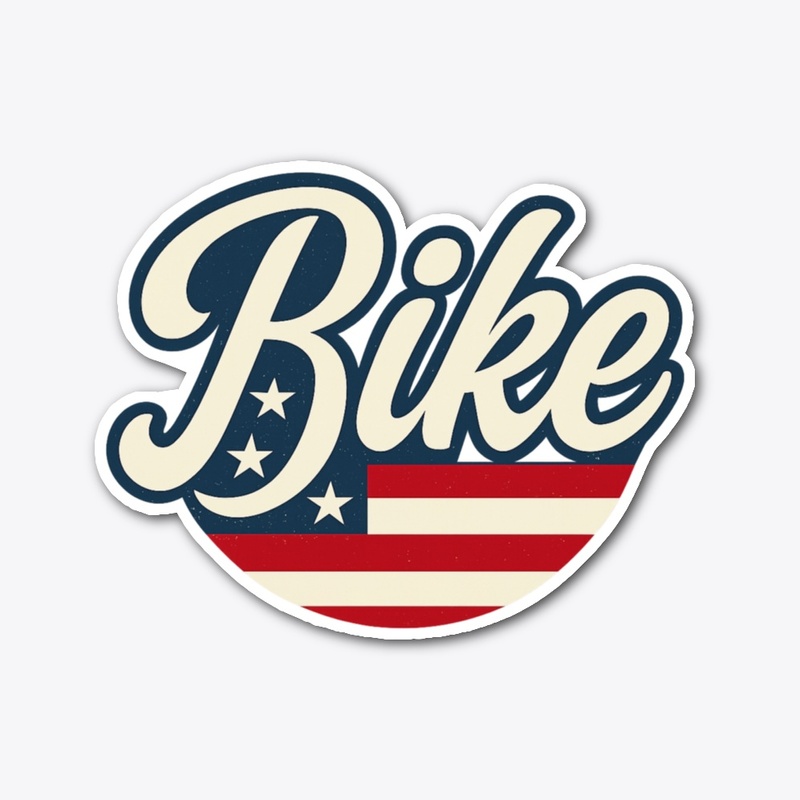 Retro American Bike T-Shirt Design