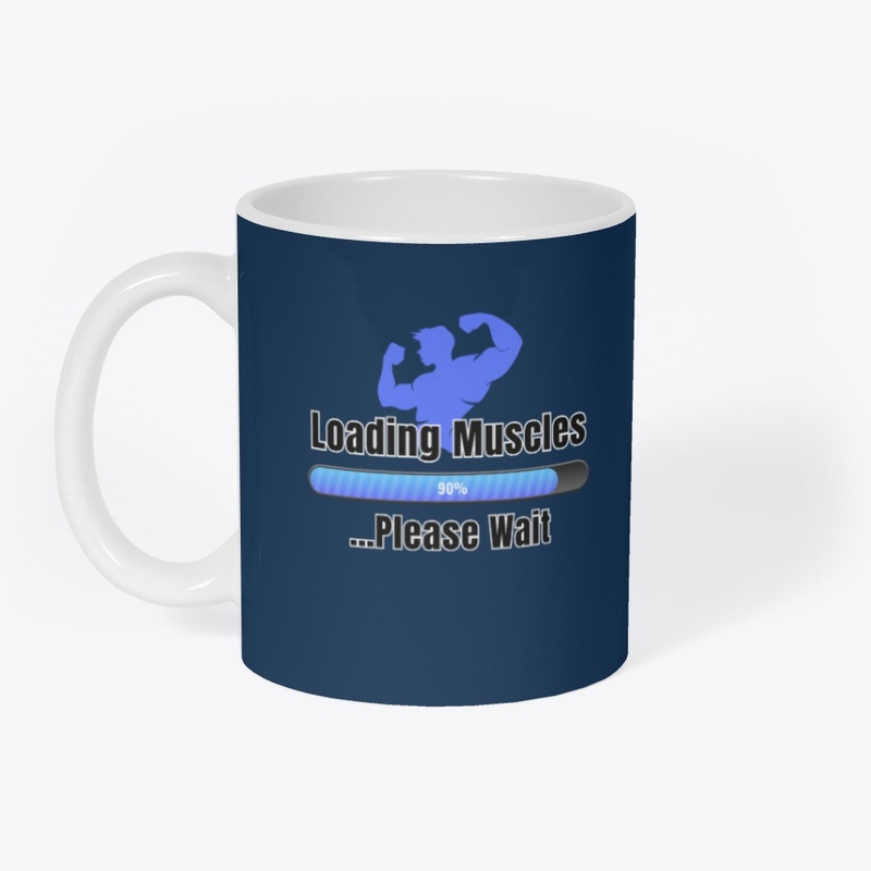 Loading Muscles Please Wait (Blue)