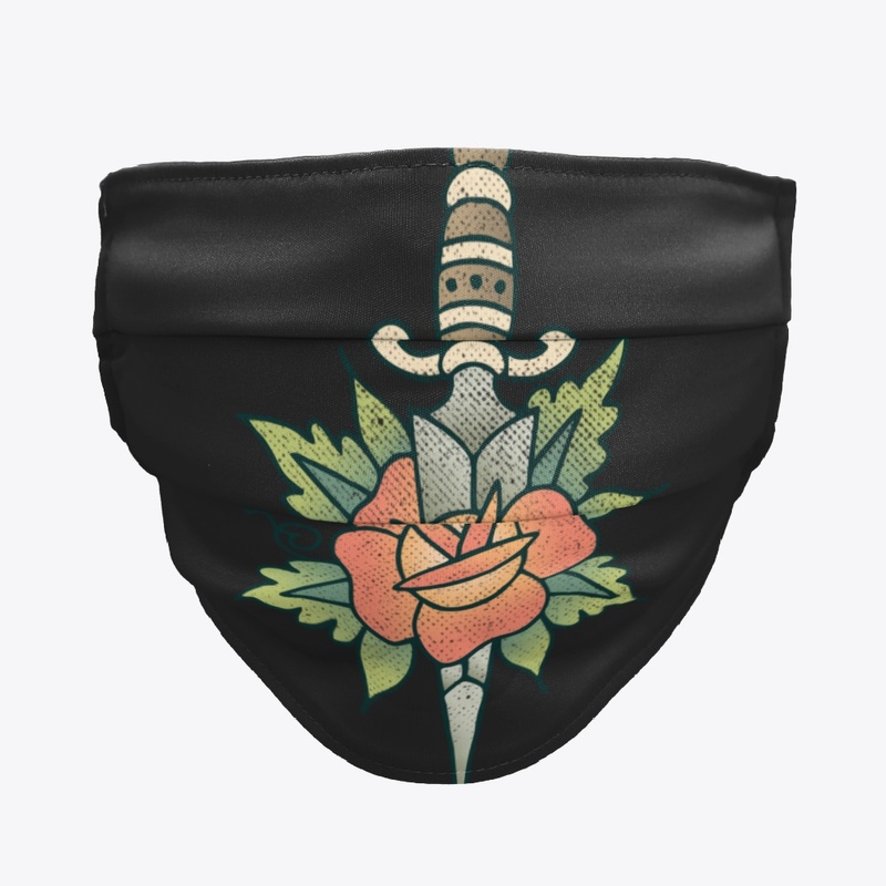 Rose and a knife