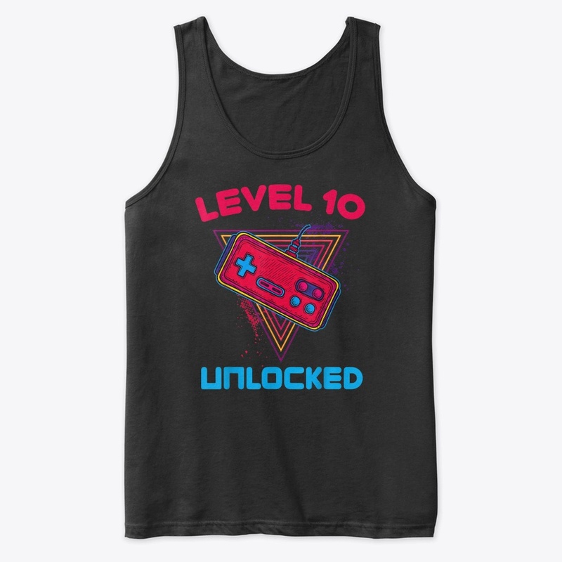 Level 10 Unlocked Shirt Funny Video Game