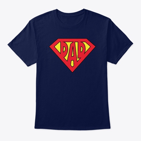 Super Dad! Navy T-Shirt Front