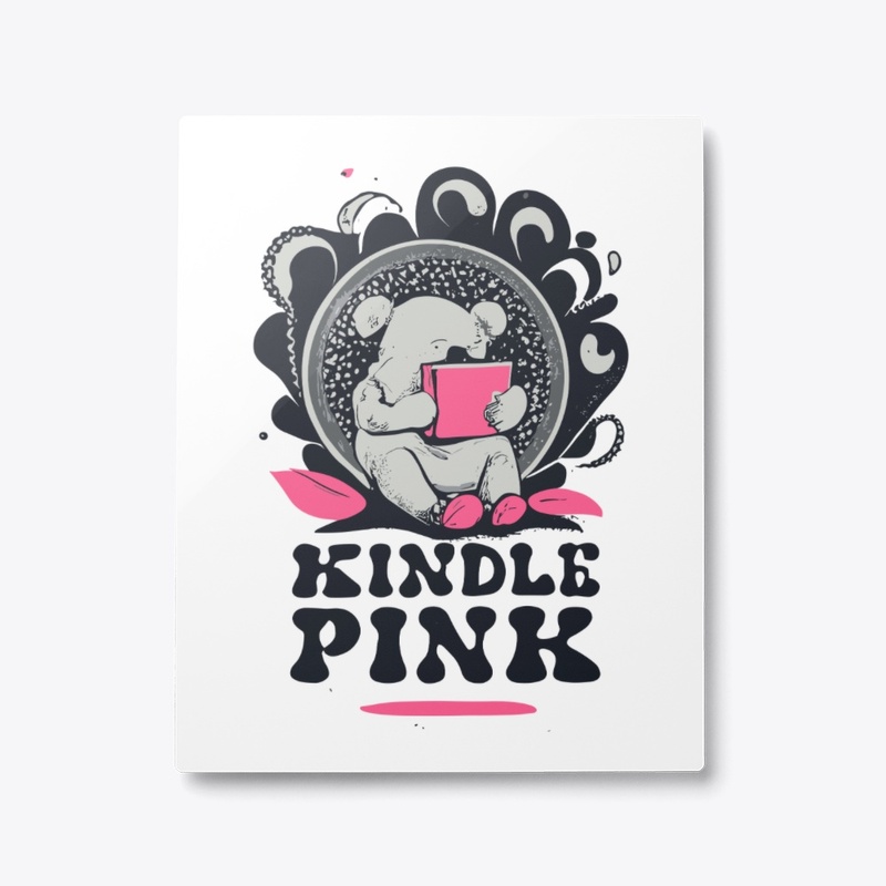 T-shirt "emotional support kindle pink"