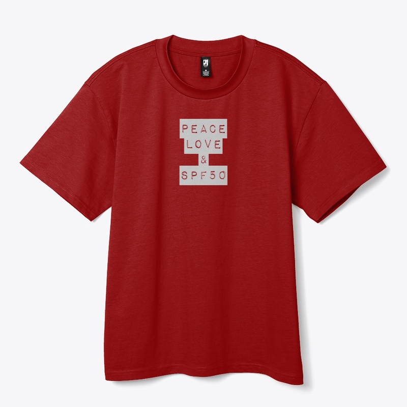 Peace, Love & SPF50 shirt/pullover