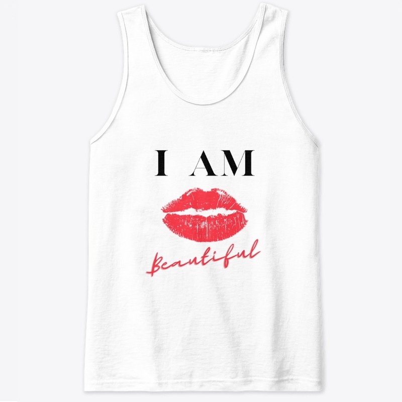 I Am Beautiful Lips Design 