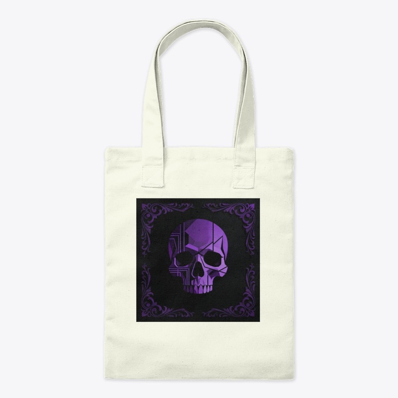 Dark Halloween Skull Abstract Design