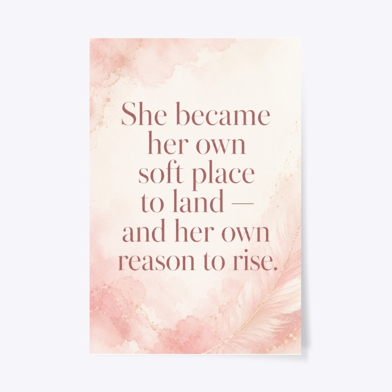 Soft Strength Quote Print