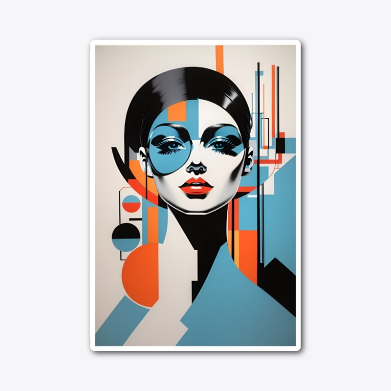 Ethereal Beauty: Abstract Girl Canvas
