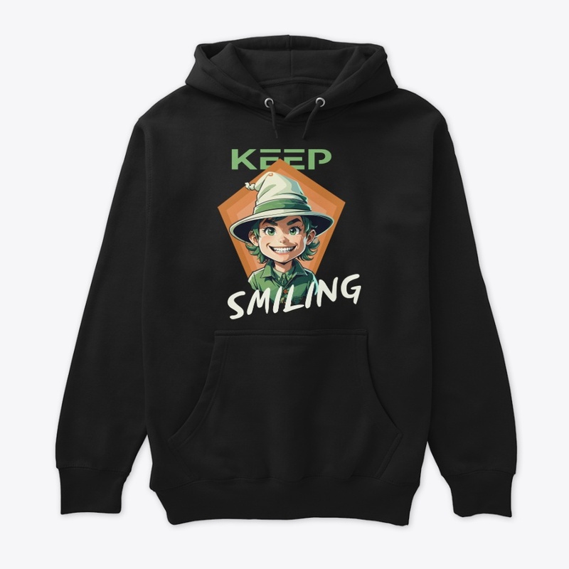 ''Keep Smiling'' T Shirt Design