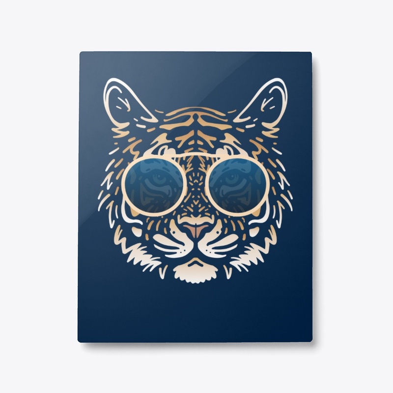 Cute Tiger in Sunglasses (Colored+sg08)