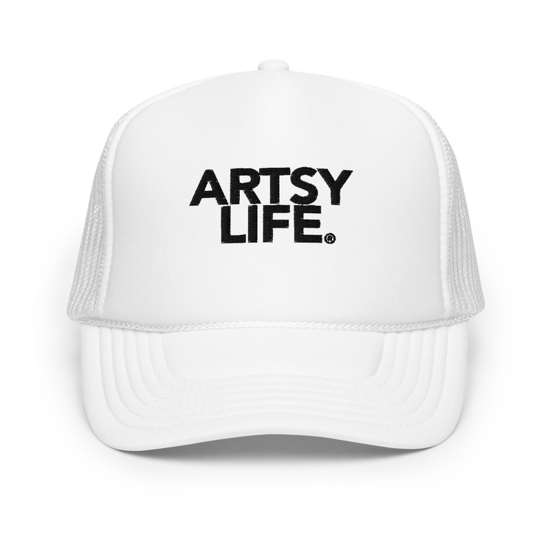 Artsy Life Basic Logo Trucker (White)