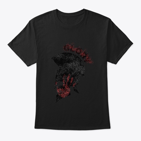 Sparta   Glory Black T-Shirt Front