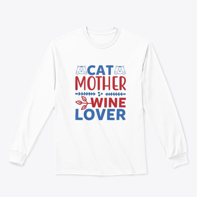 Cat Mother Wine Lover