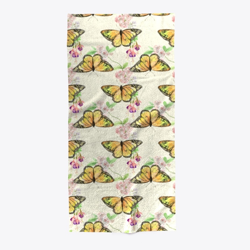 Floral Monarch Butterflies