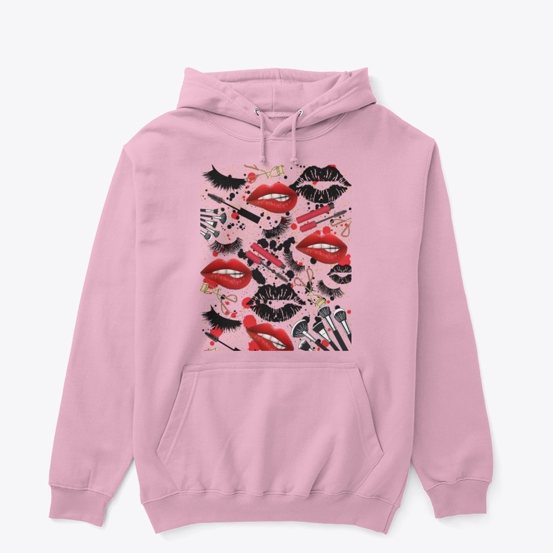 Hoodie Pull over Lips