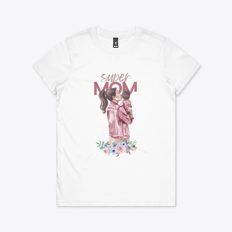 Women's Maple Tee (Super Mom) 