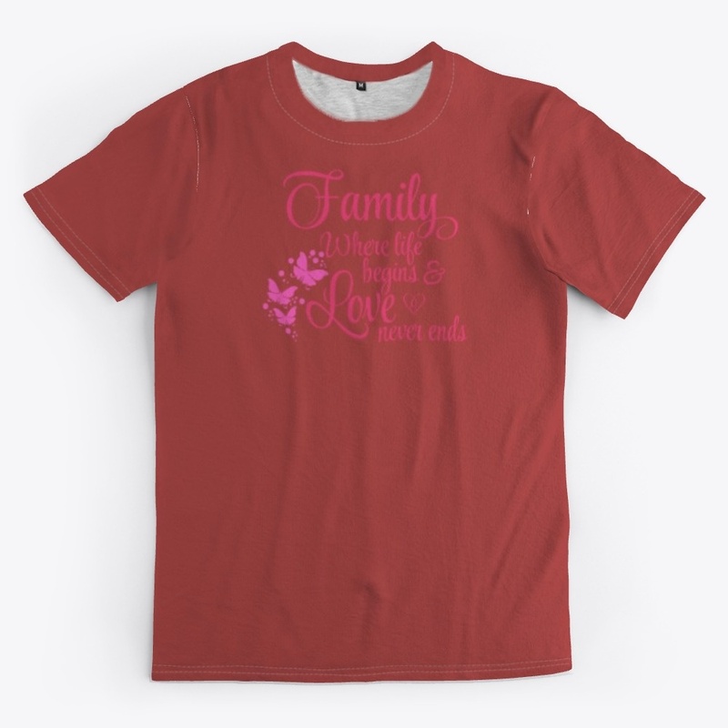 T shirt Family with Love never ends