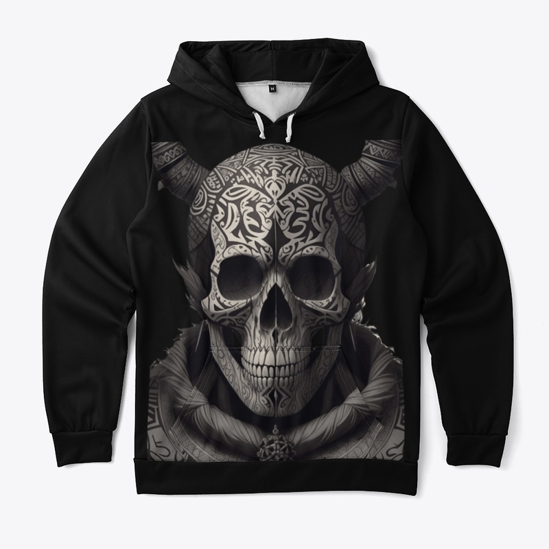 Halloween Tribal Skull Design