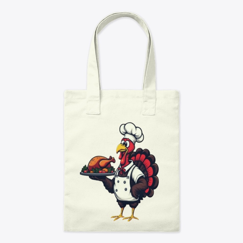 Funny Chef Turkey Cartoon  T-Shirt