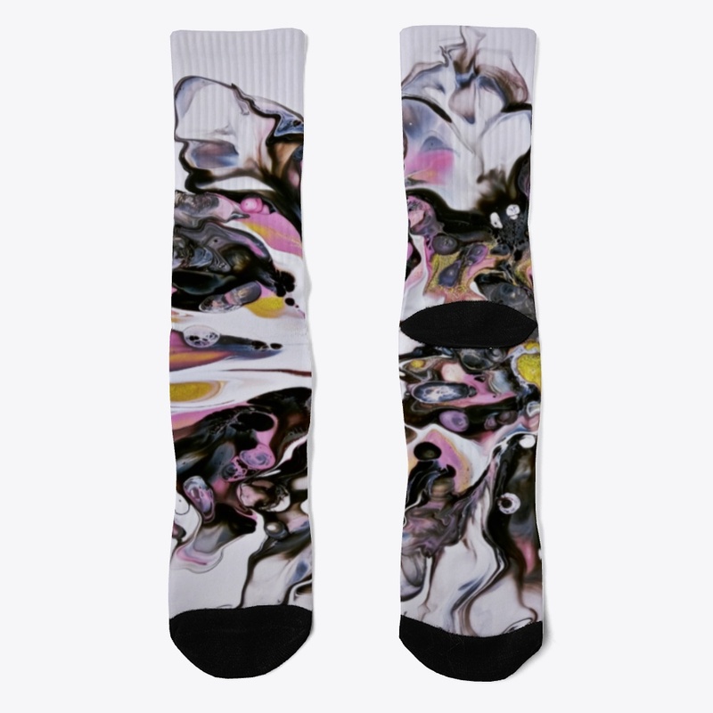 Acrylic Pour Socks