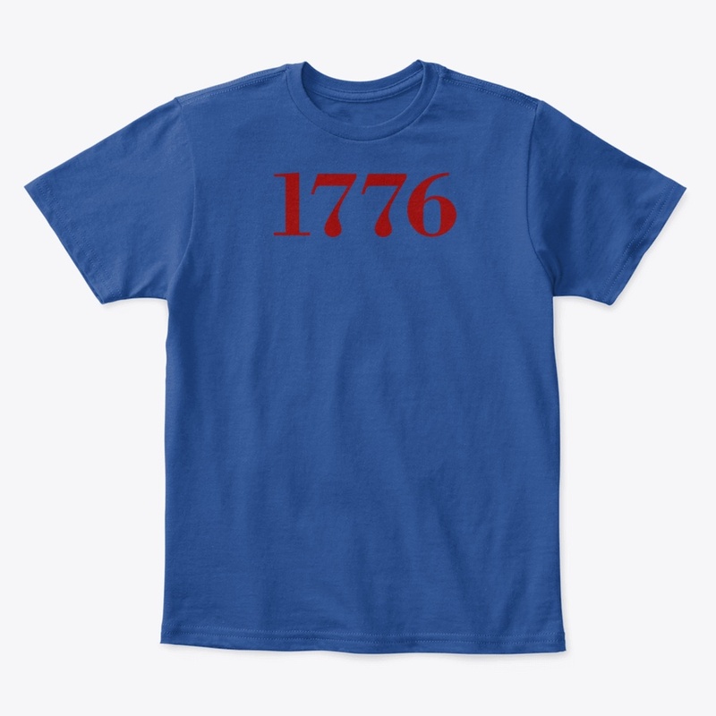 Number 1776 forever in red color