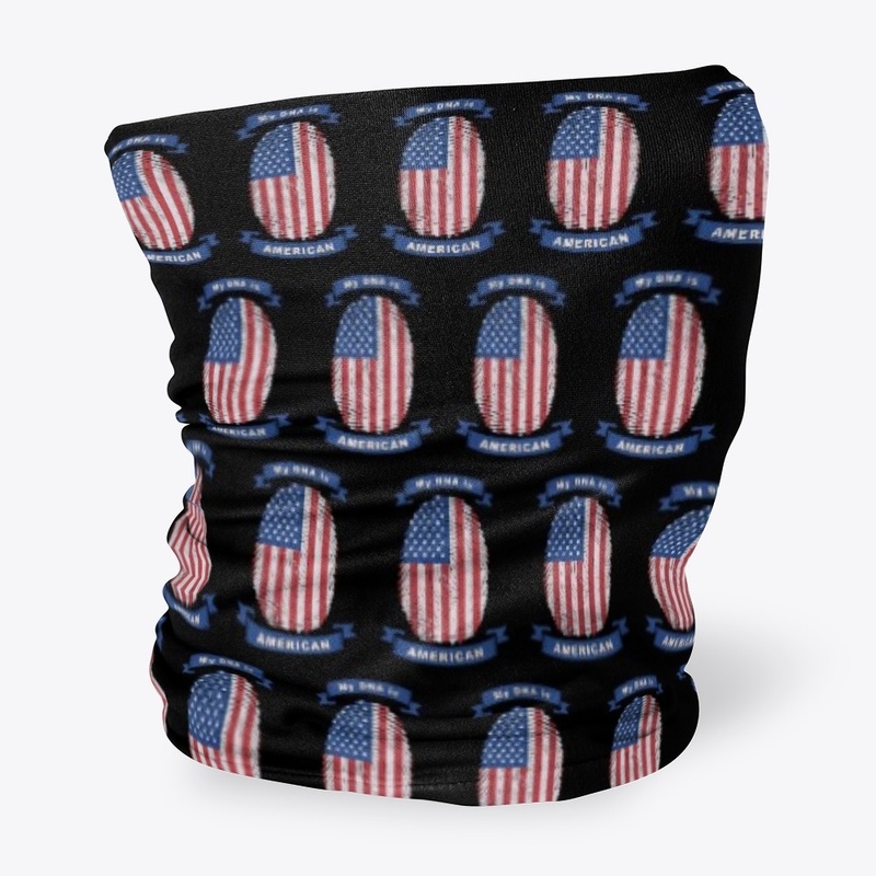 My DNA is American Flag Fingerprint 