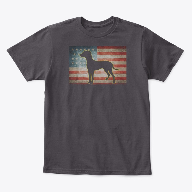 Mouth Cur Dog 4th of July American Flag