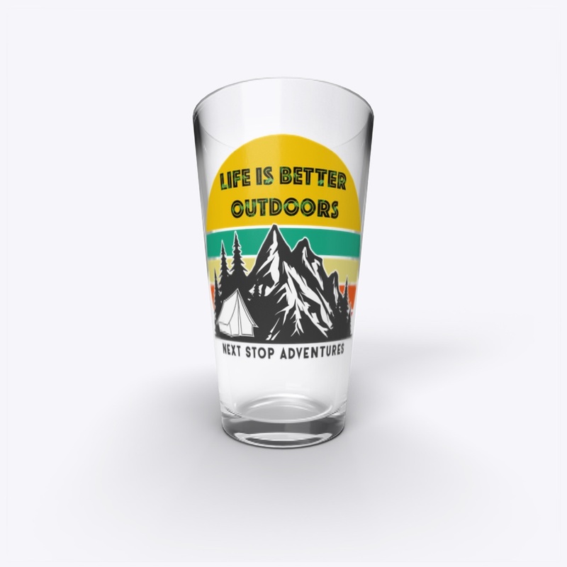 Life is Better Outdoors Pint Glass