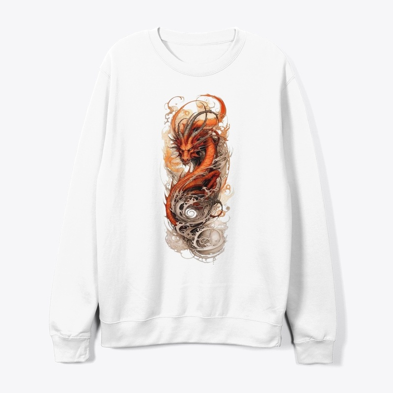 Dragon and tiger design T-shirt