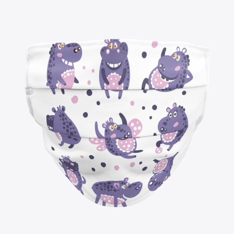 Hippo Love Face Mask